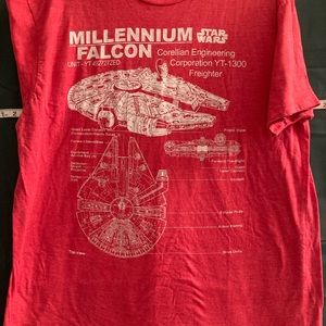STAR WARS Millennium Falcon Tshirt XL Gently worn. Smoke free, pet free home.